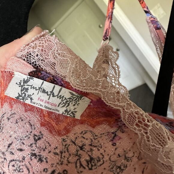 Free People Intimately Stevie Scarf Maxi Dress Lace Trim Size Medium Romantic - Picture 7 of 11